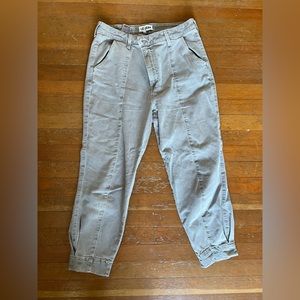 Le Jean warm stone gray/taupe women’s ankle jeans